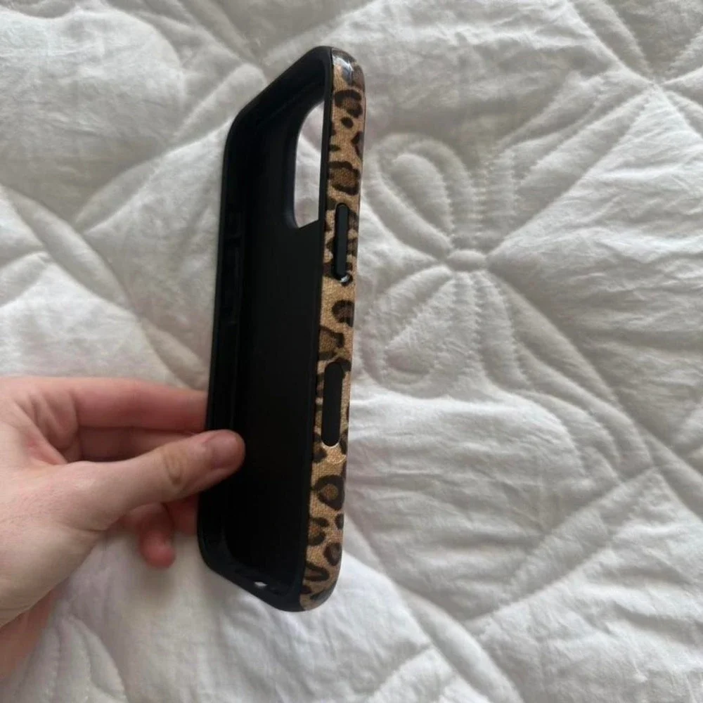 cheetah‎ print & pink star iPhone 16 pro case